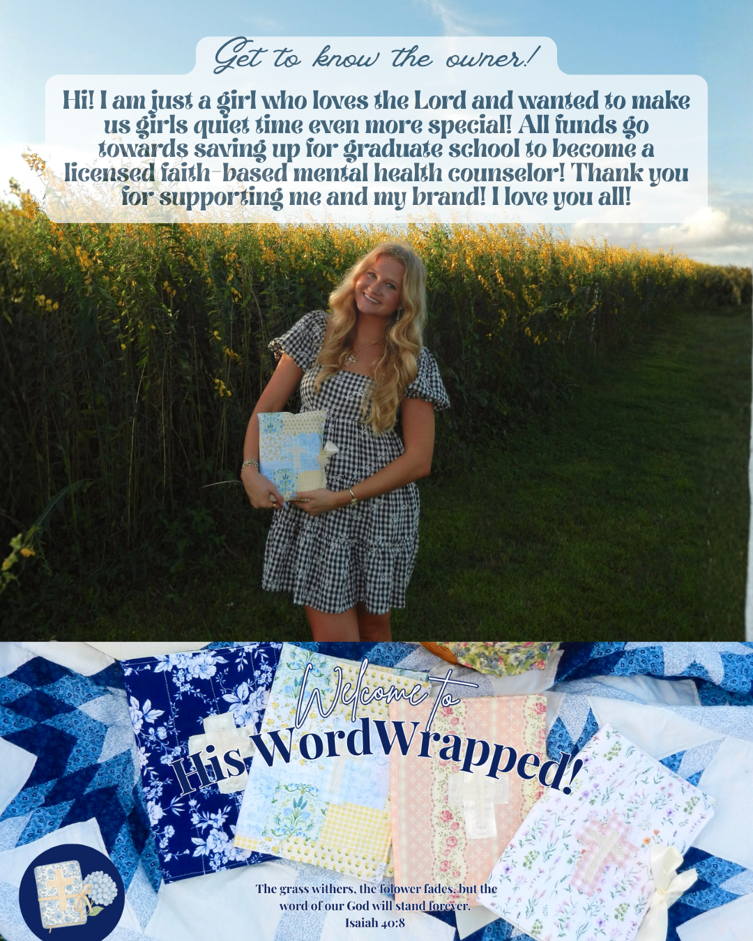 Hydrangea Hymns Quilted Bible Wrap