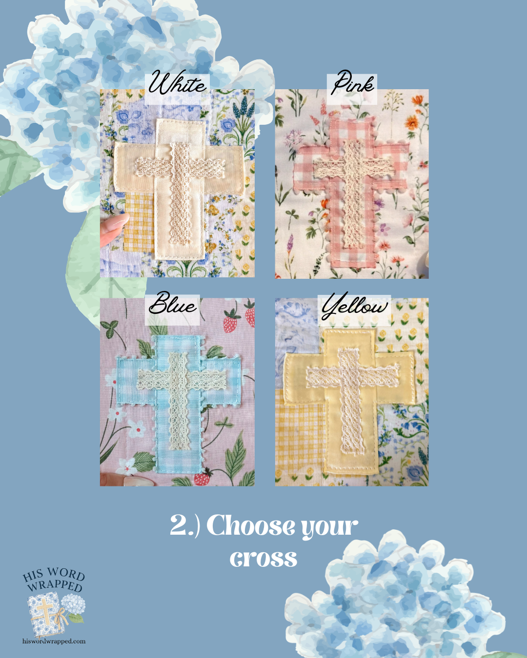 Hydrangea Hymns Quilted Bible Wrap