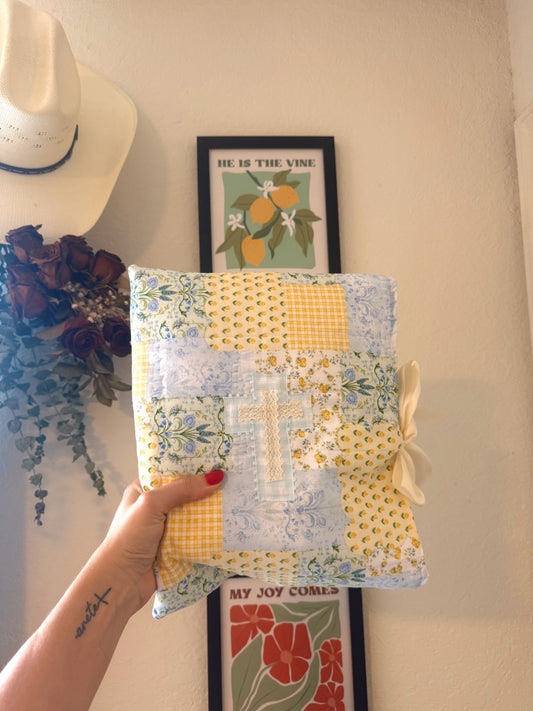 Peaceful Patch Quilted Bible Sleeve