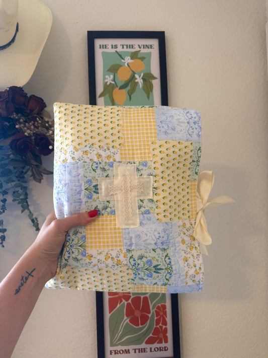 Peaceful Patch Quilted Bible Sleeve