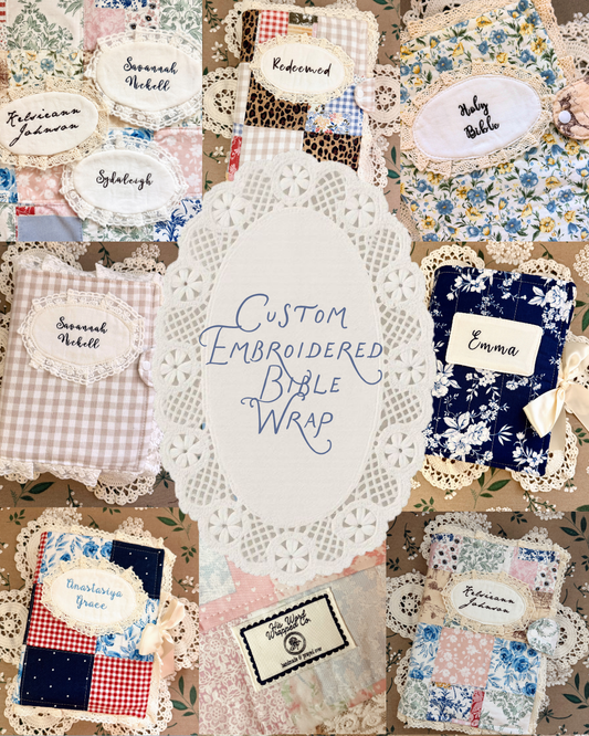Embroidered Quilted Bible Wrap