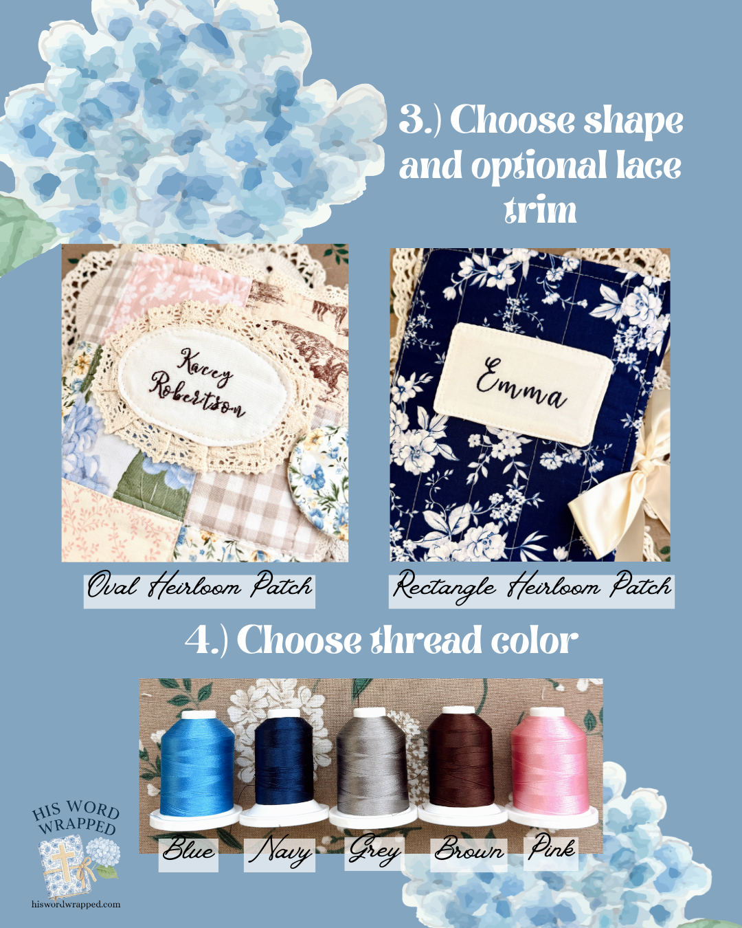 Embroidered Quilted Bible Wrap