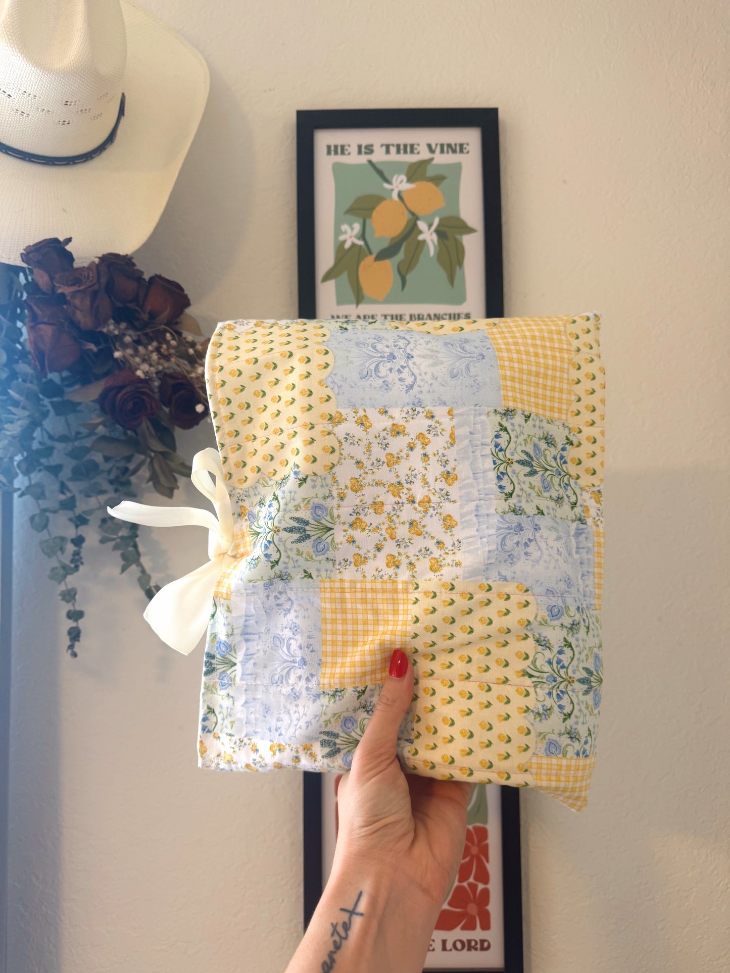 Peaceful Patch Quilted Bible Sleeve