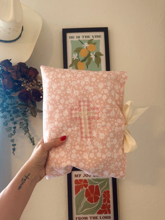 Joyful Blossom Quilted Bible Sleeve