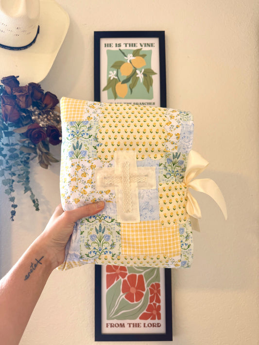 Peaceful Patch Quilted Bible Sleeve