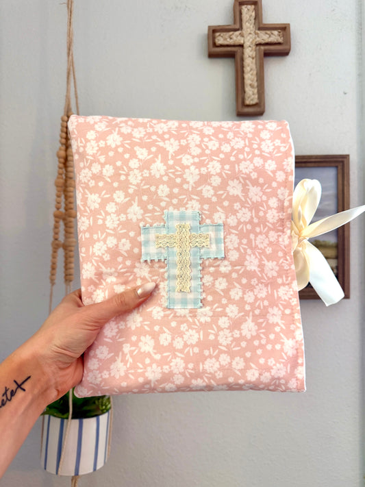 Joyful Blossom Quilted Bible Sleeve