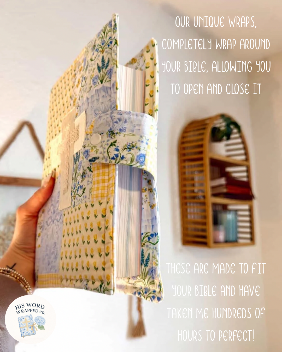 Hydrangea Hymns Quilted Bible Wrap